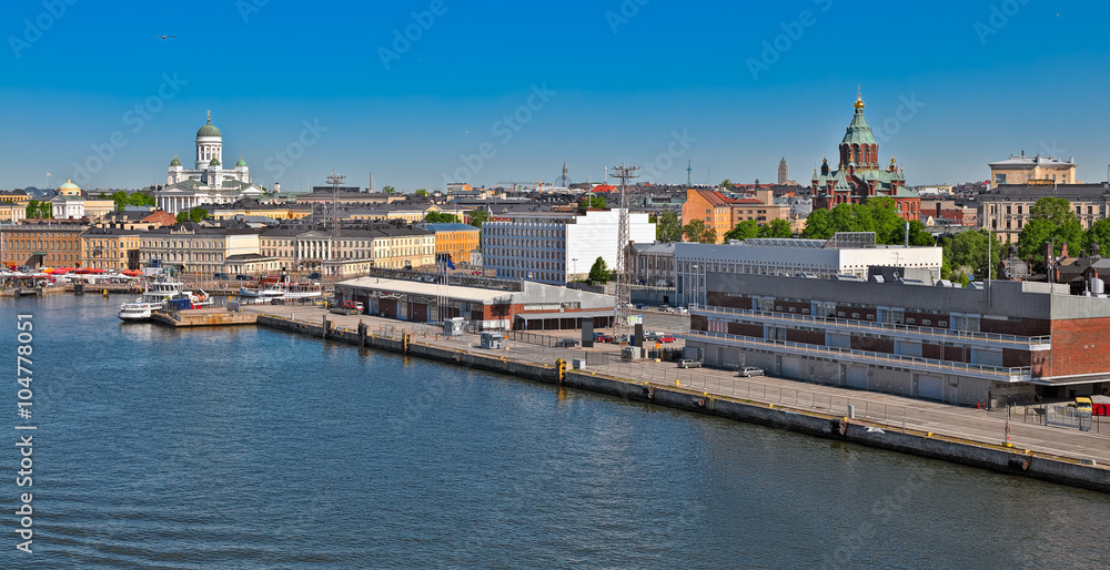 Helsinki south harbour coastline