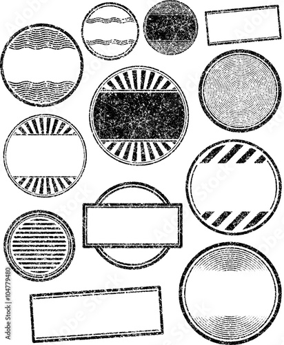 Big set of templates for rubber stamps