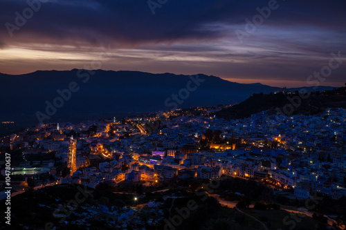 Chefchaouen at night © Nataly-Nete