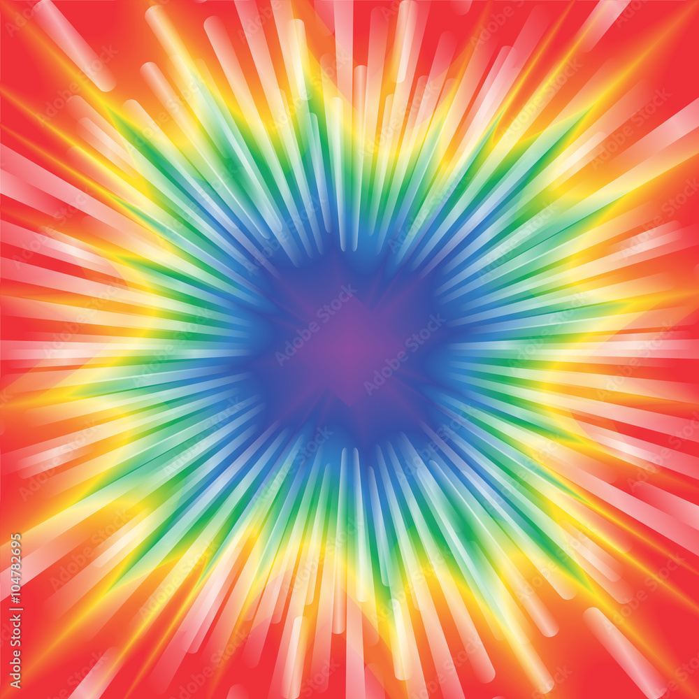 Obraz premium Realistic tie-dye vector illustration
