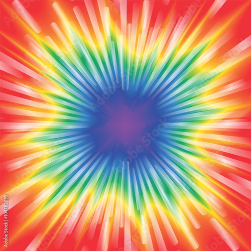 Realistic tie-dye vector illustration