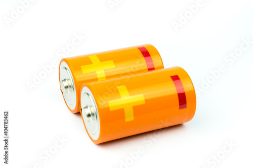 AA Battery on white background