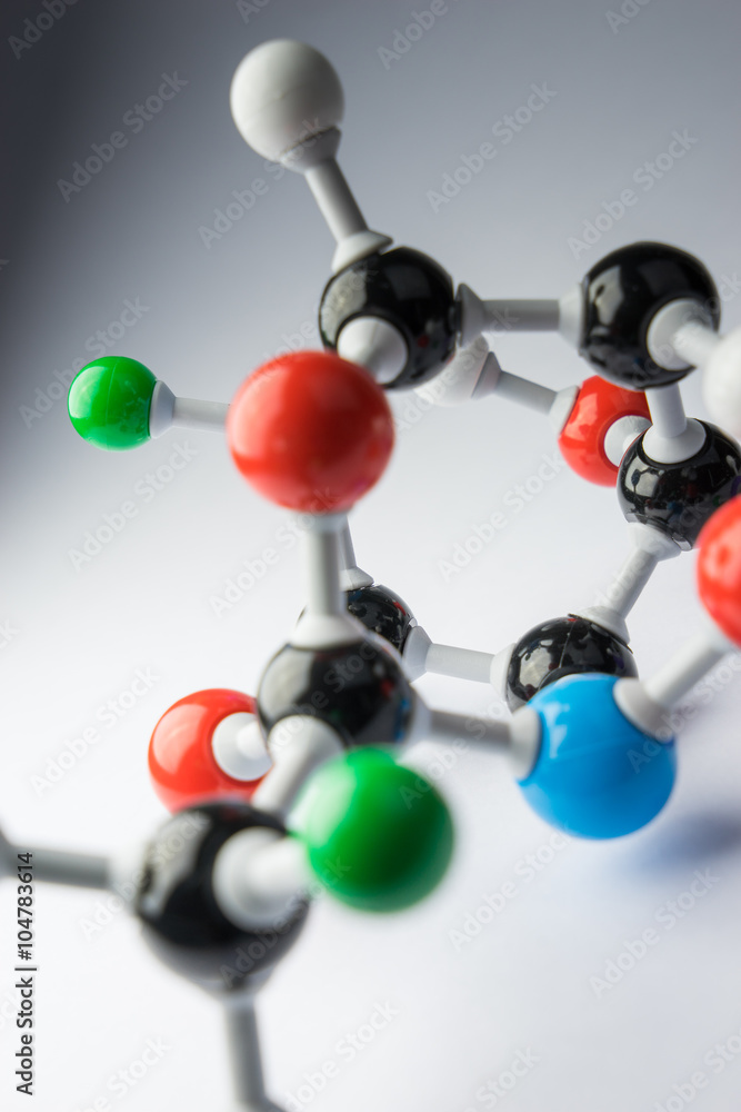 Obraz premium Molecule & DNA chemistery in lab test