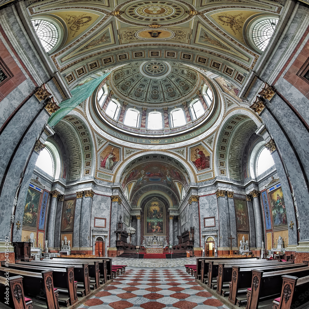 Interior of Esztergom Basilica, Hungary