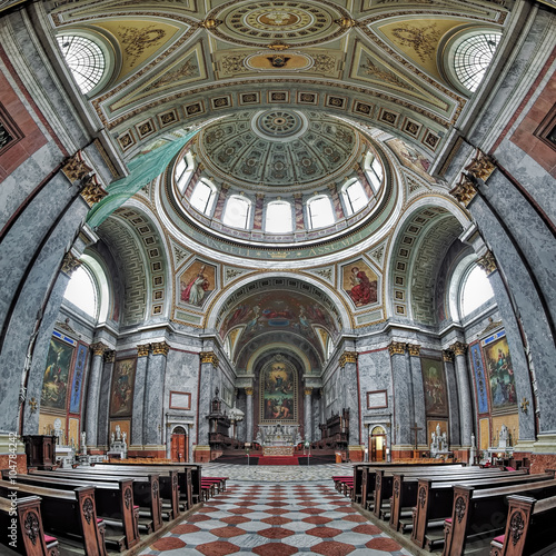 Obraz na plátně Interior of Esztergom Basilica, Hungary