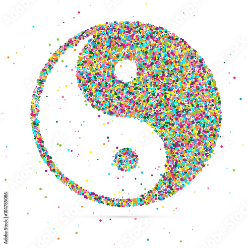Ying yang symbol of harmony and balance