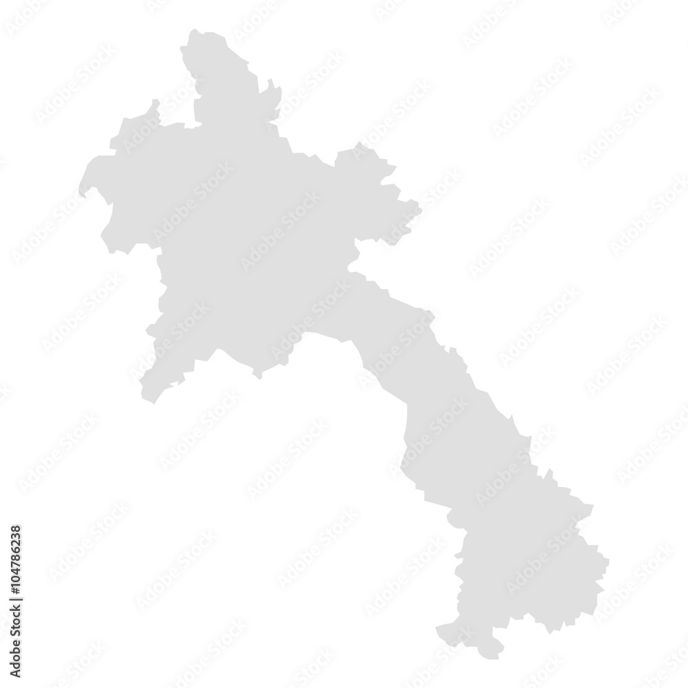 vector map of Laos 