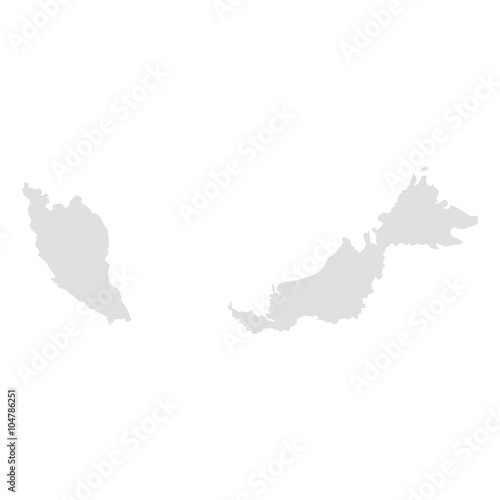 vector map of Malaysia