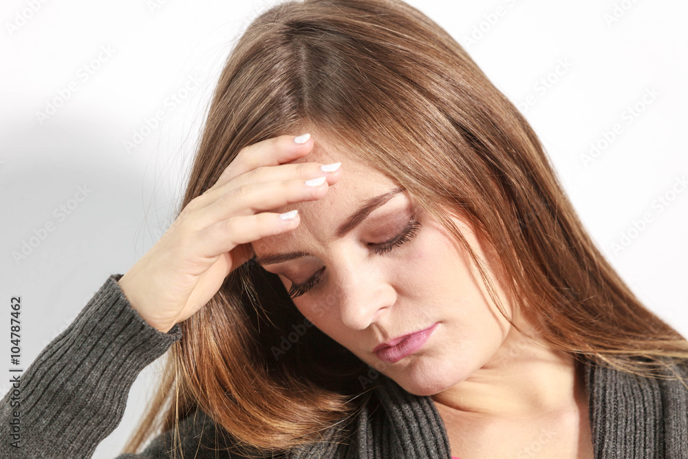 Astonishing woman catch on contemplating Astonishing woman catch on contemplating