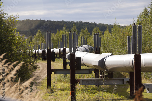 The 800-mile-long Trans Alaska Pipeline System photo