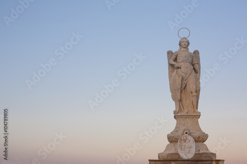 San Rafael Archangel statue, Cordoba, Spain photo