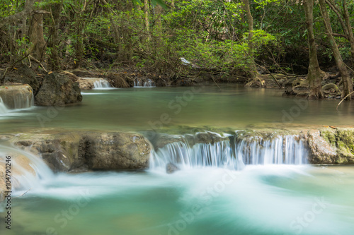 Natural Green Waterfall for relaxation