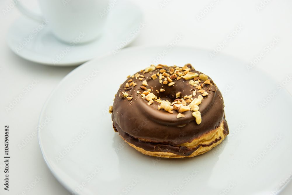 チョコレートドーナツとコーヒー チョコレートドーナツとコーヒー