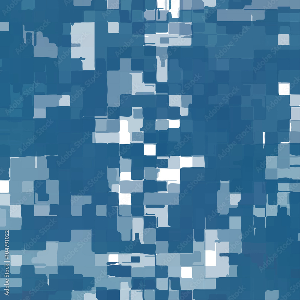 abstract deformed cubes in blue shades abstract deformed cubes in blue shades