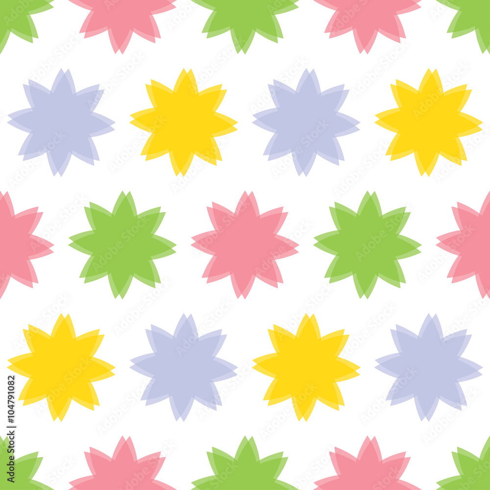 background seamless illustration - colored flowers background seamless illustration - colored flowers