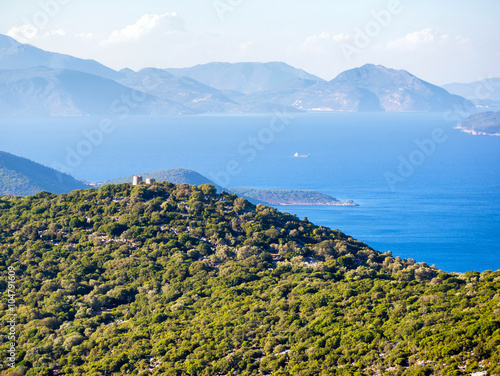 Ithaca island in Greece