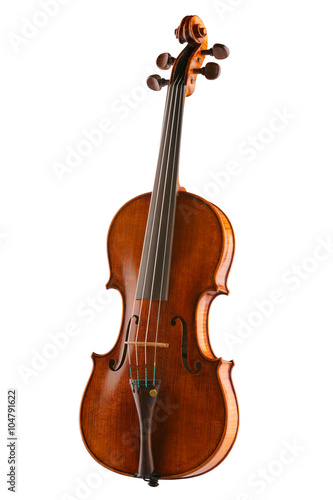 Classical violin - isolated (white background)