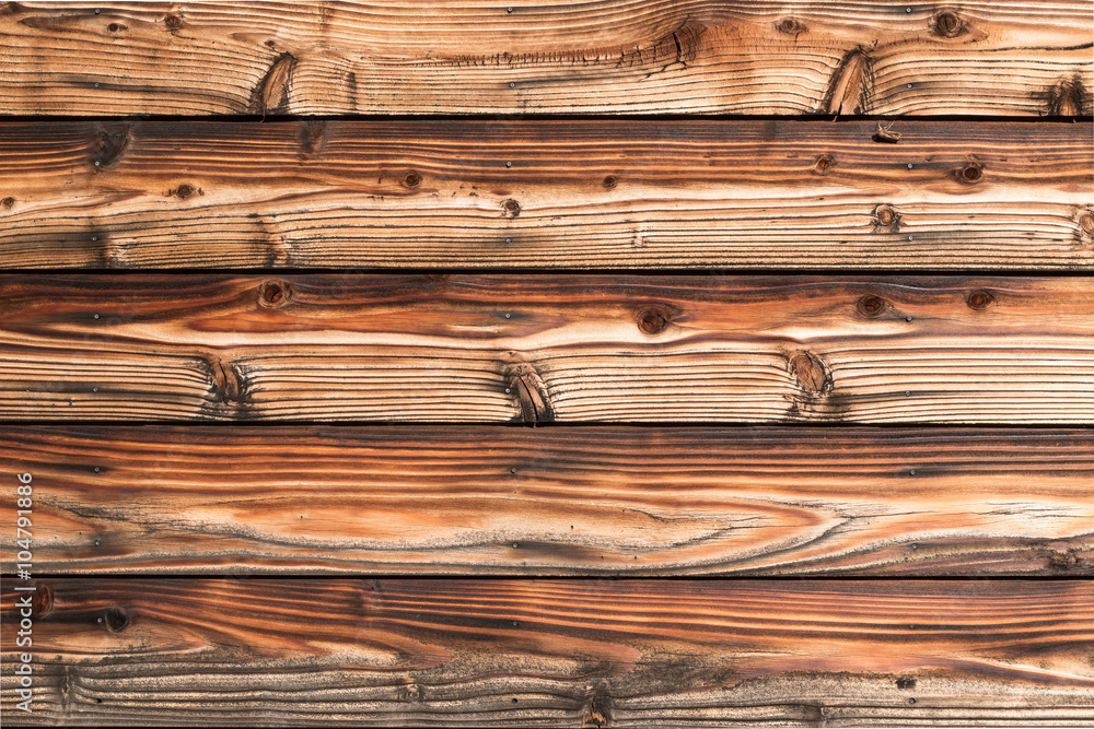 Fototapeta premium dark brown of pine wooden wall