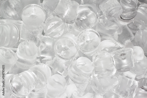 Ice cubes for pattern and background