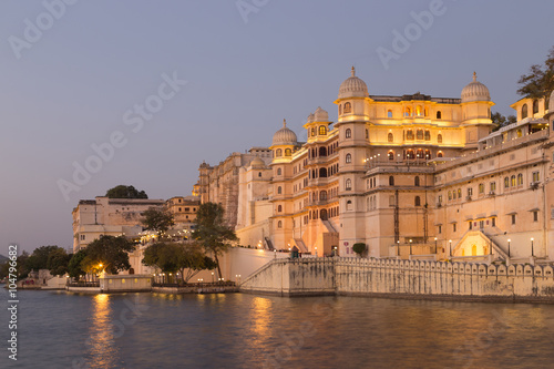 Udaipur City Palace in Rajasthan state of India