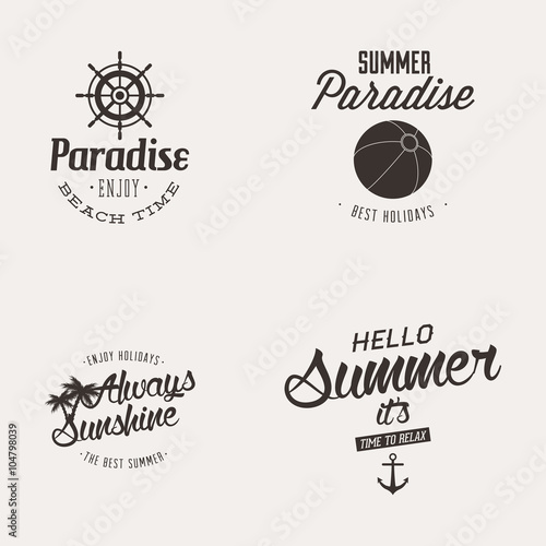 Summer Vacation label