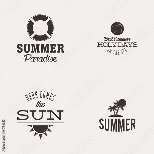 Summer Vacation label