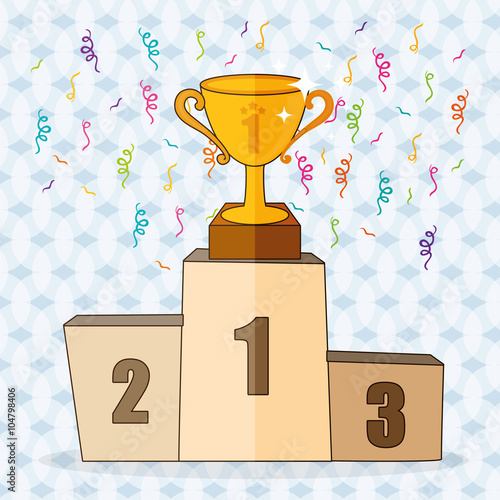 trophy icon design 