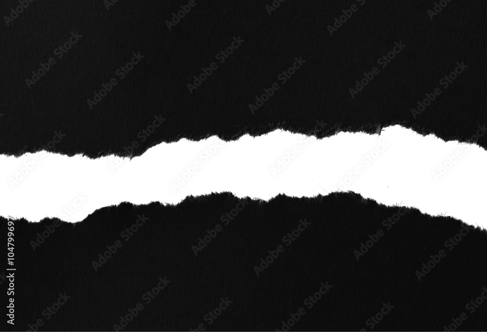 Ripped black paper, copy space Ripped black paper, copy space