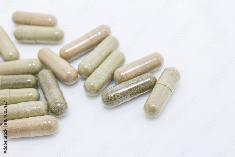 Andrographis paniculata dried in capsules, New era of cure by herbal medicine. Andrographis paniculata dried in capsules, New era of cure by herbal medicine.