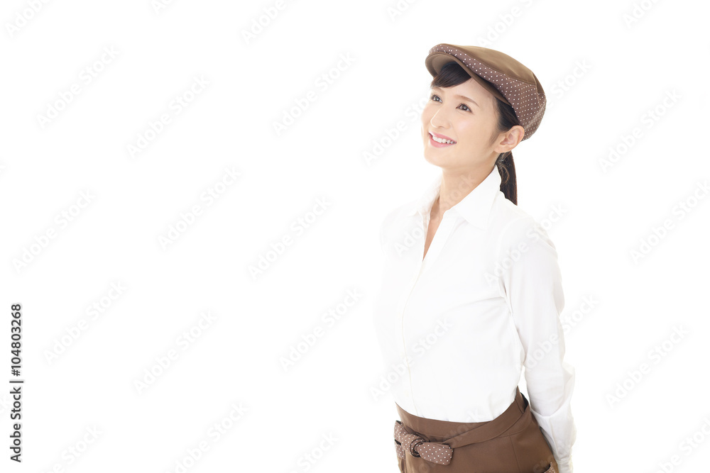 笑顔のウェイトレス 笑顔のウェイトレス