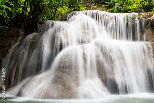 Waterfall in forest in Thailand. © oottoo008