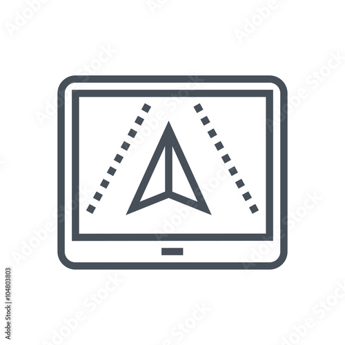 Satellite navigaton system icon