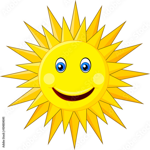 Cute cartoon sun