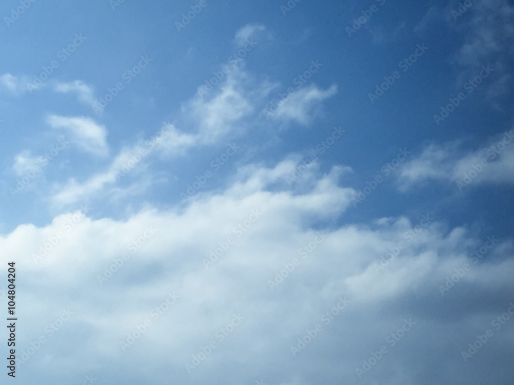 Blue Sky With Clouds Background Blue Sky With Clouds Background