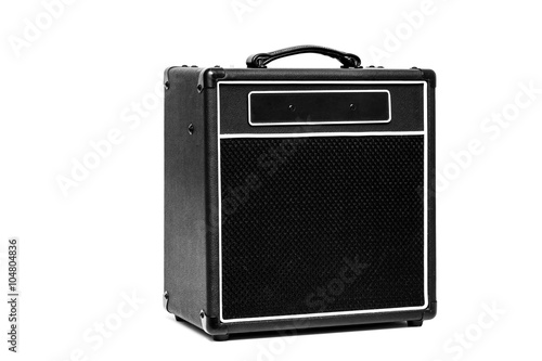 Guitar amplifier isolated on white