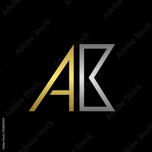AB letters logo