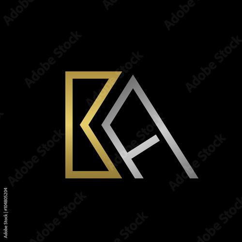 BA letters logo