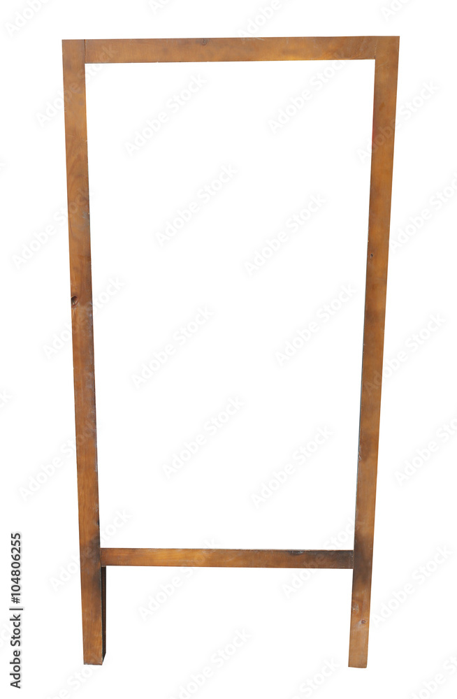 Empty wooden blackboard frame Empty wooden blackboard frame