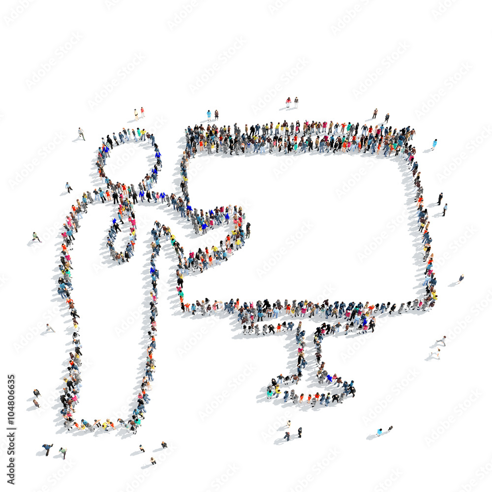 people shape businessman presentation people shape businessman presentation