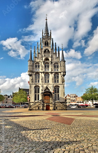 City Hall in the Dutch city of Gouda is built in the style of "flaming Baroque"