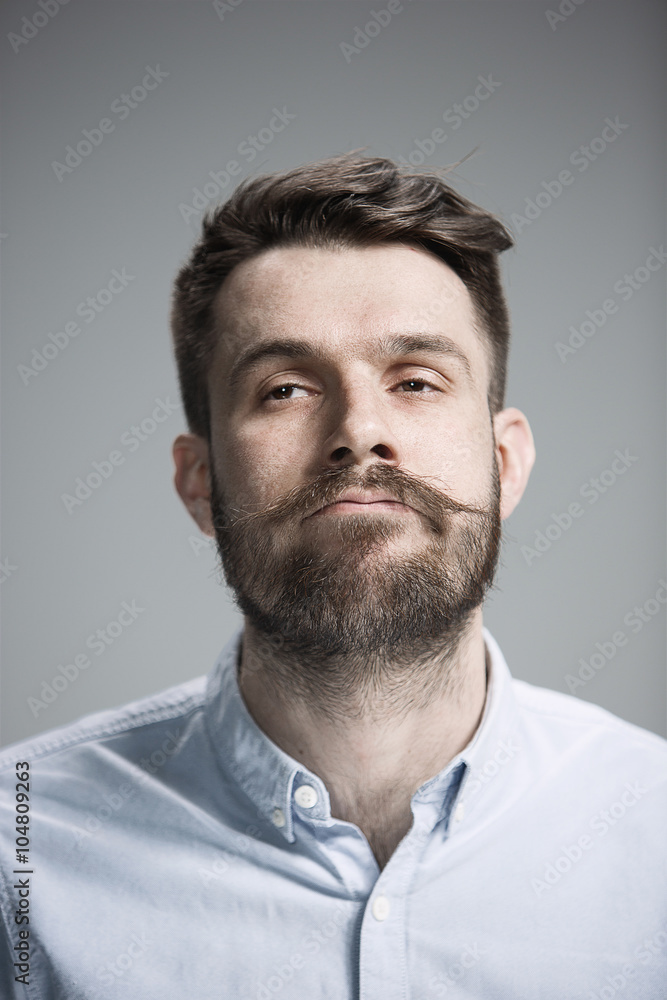 Handsome narcissistic proud young man Handsome narcissistic proud young man
