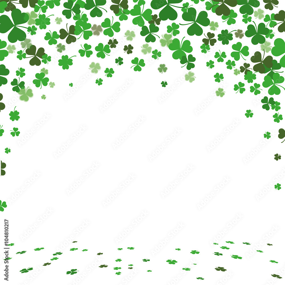 St. Patricks Day Green Shamrocks Cover St. Patricks Day Green Shamrocks Cover