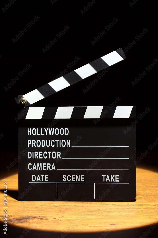 Obraz premium Movie clapper board
