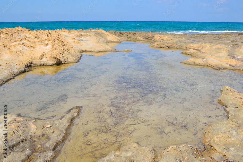 The shores of the Aegean Sea.