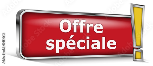 Offre Spéciale sur panneau rouge