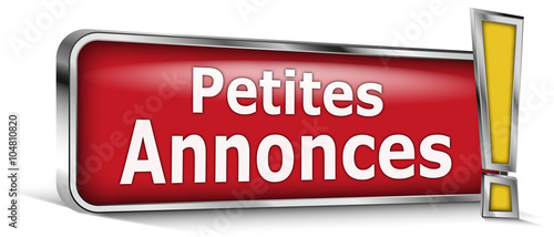 Petites annonces sur panneau rouge
