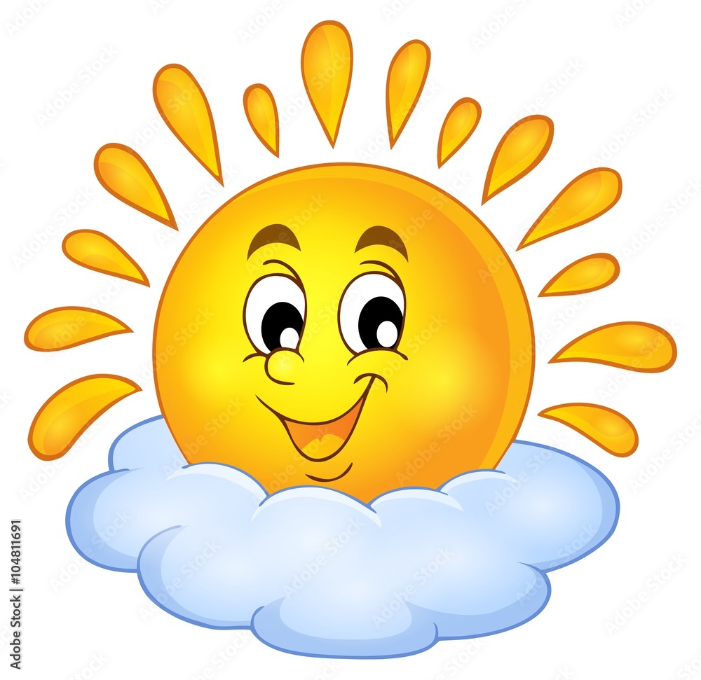 Obraz premium Cheerful sun theme image 1