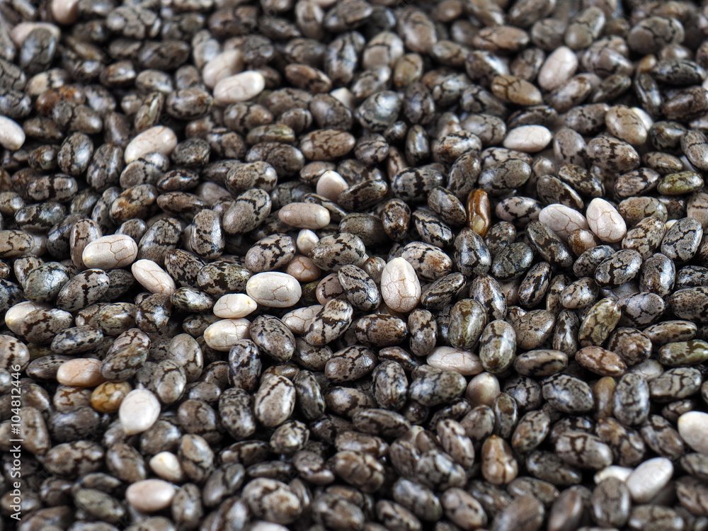 Chia Samen Nahaufnahme Chia Samen Nahaufnahme