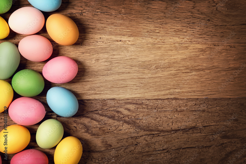 Fototapeta premium Colorful easter eggs