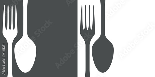 Icono plano cubiertos #2